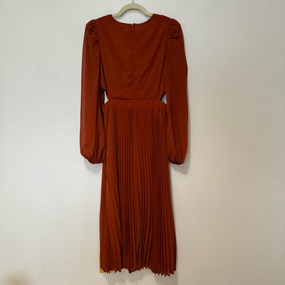 Jealous Tomato Pleated Mini Dress with Puff Sleeves Size Small - Picture 9 of 14
